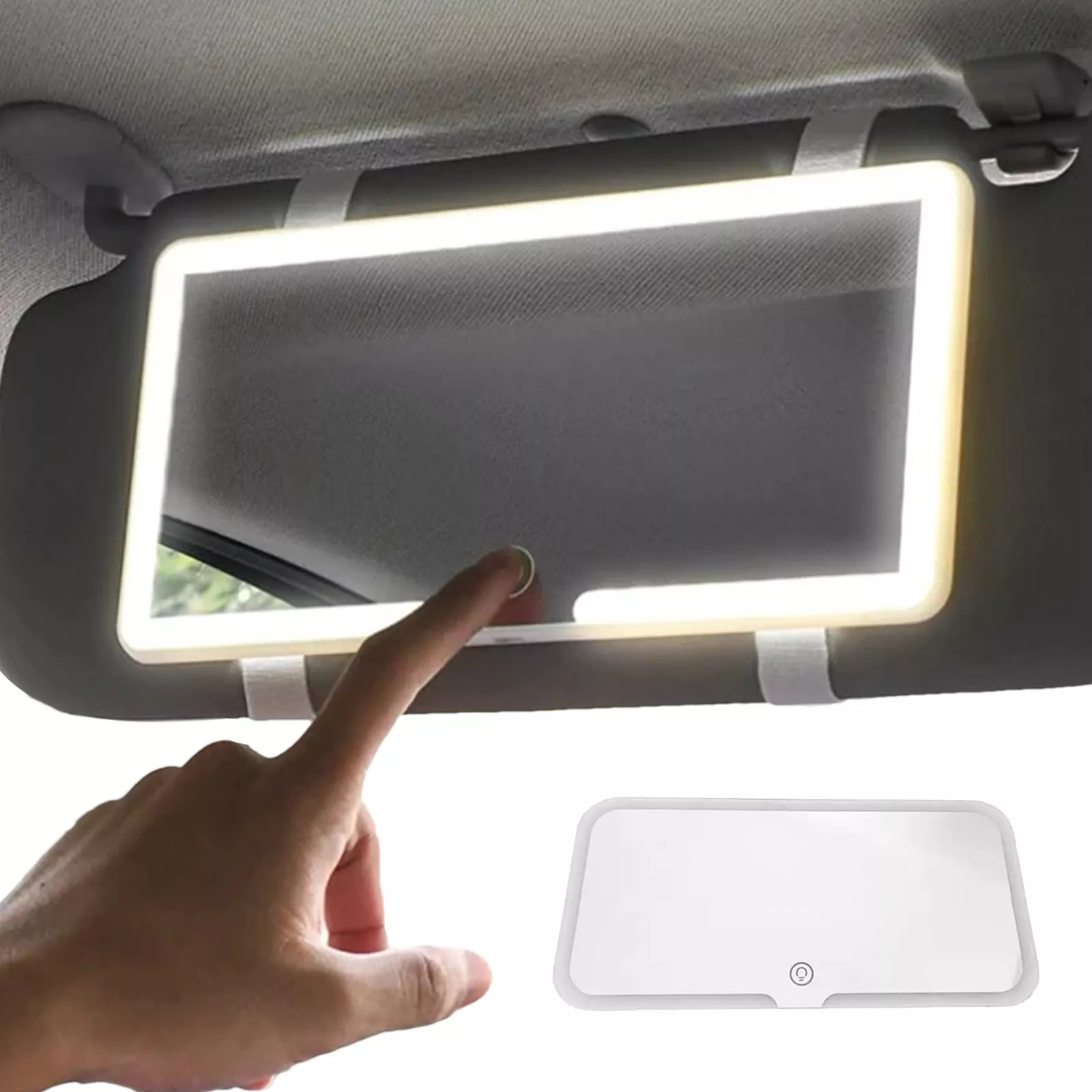 Refleja Estilo y Tecnología con el Espejo LED para Auto